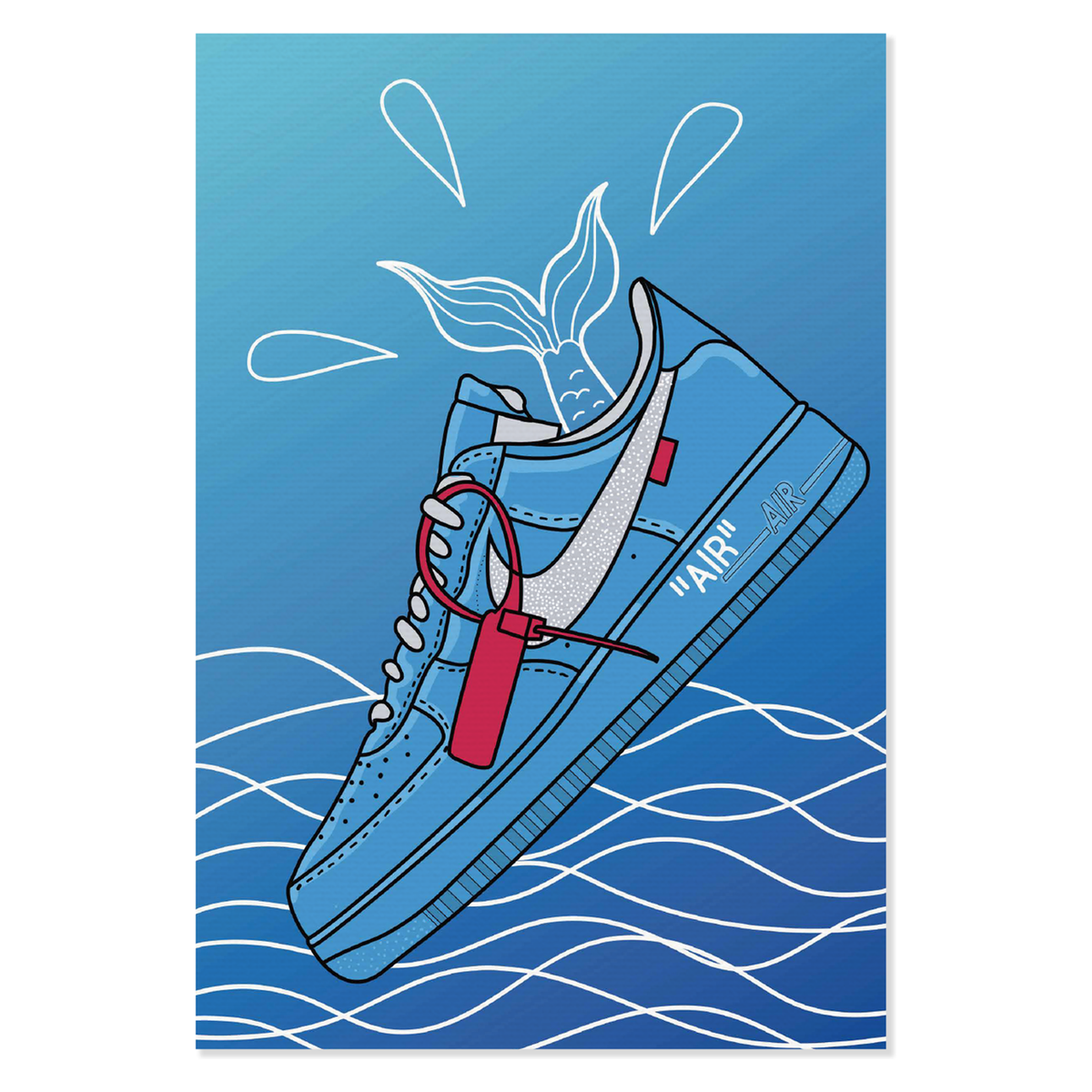 Canvas print Nike Air Force 1 Low Off-White MCA