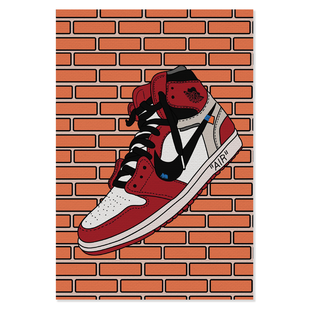 Canvas print Air Jordan 1 High Chicago Off-White