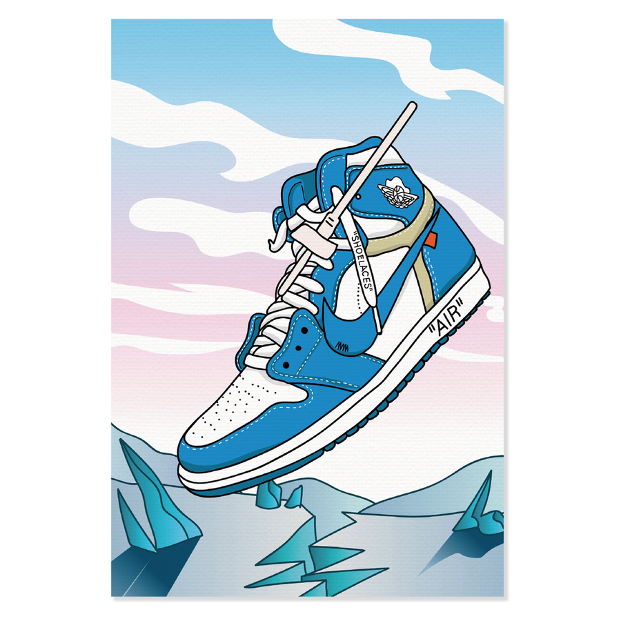 Obraz na płótnie Air Jordan 1 High Off-White UNC