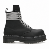 Rick Owens DRKSHDW x Dr Martens 1460 Quad Sole Steel Toe Boot Black