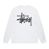 Stussy Basic Long Sleeve Tee White