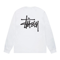 Stussy Basic Long Sleeve Tee White