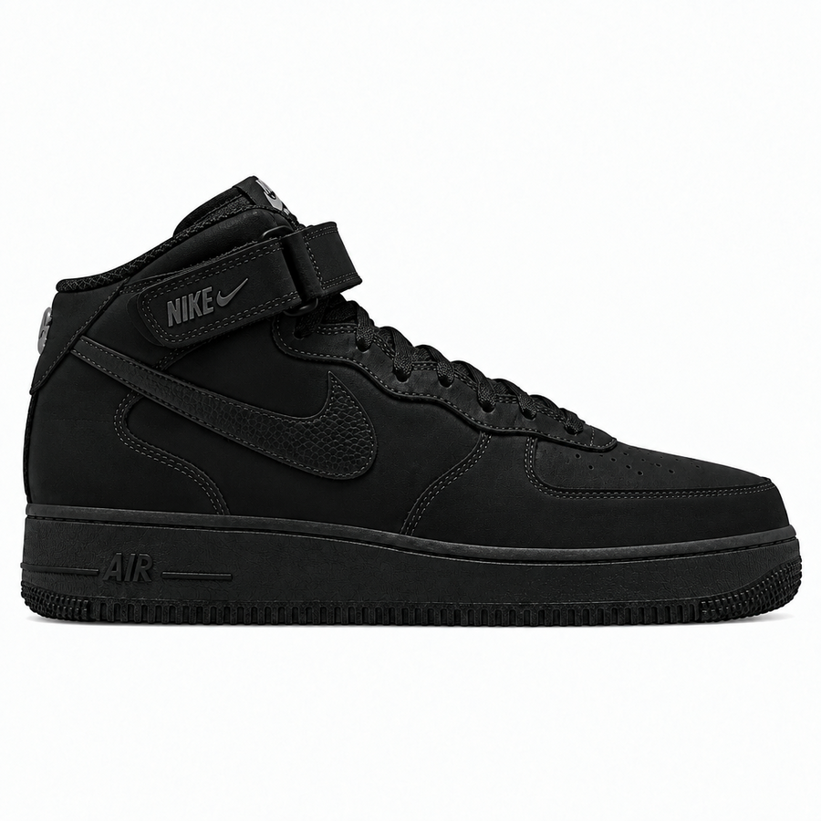 Stussy x Nike Air Force 1 Mid All Black