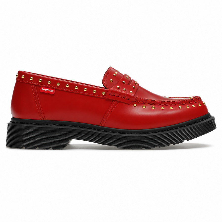 Supreme x Dr. Martens Studded Penton Loafer Red