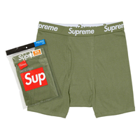 Oliwkowe Bokserki Supreme Hanes Boxer Olive