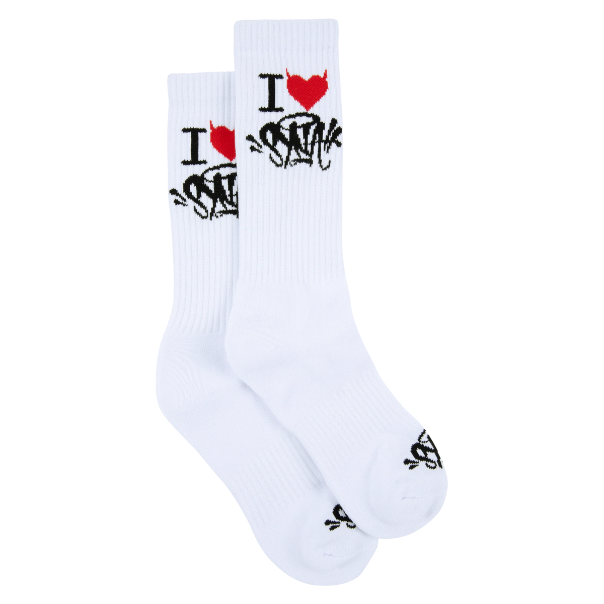 Synaworld 2PACK Socks I Love Syna - White