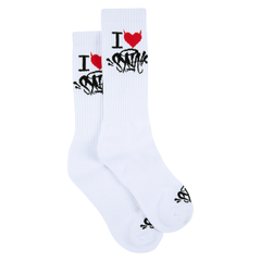 Synaworld 2PACK Socks I Love Syna - White