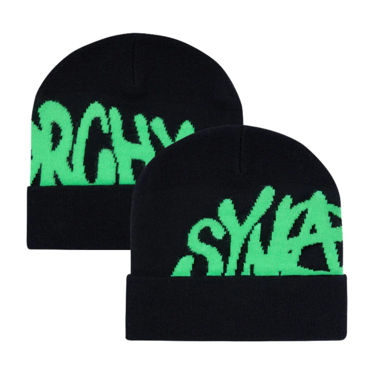 Synaworld Synarchy Cuffed Beanie – Black/Green