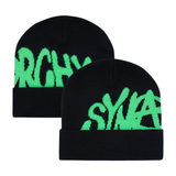 Synaworld Synarchy Cuffed Beanie – Black/Green