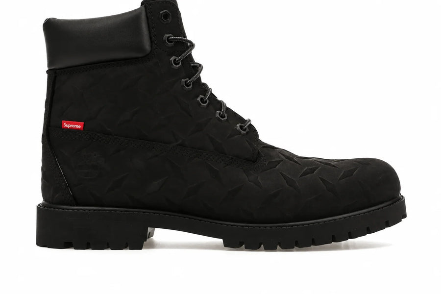 Supreme x Timberland 6' Premium Waterproof Boot Diamond Plate Black