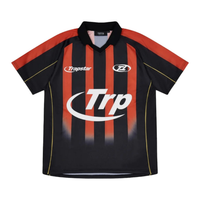 Trapstar Hyperdrive Striped Football Jersey - Black/Red