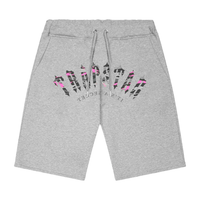 Trapstar Irongate Arch Camo Shorts - Grey/Pink