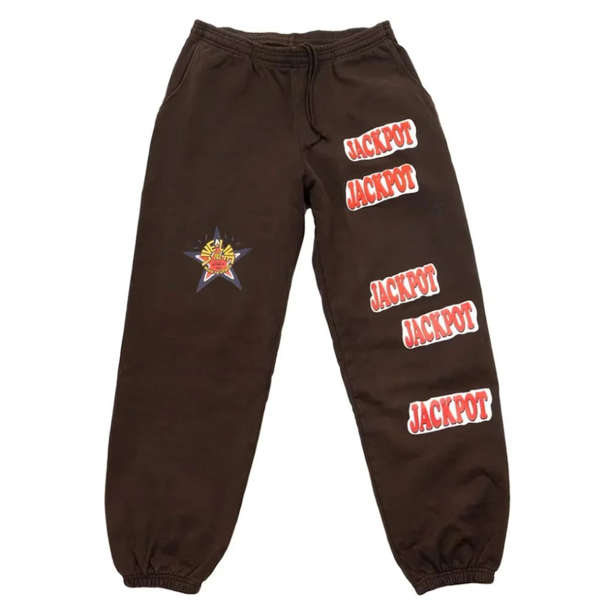 Travis Scott Road to Utopia Las Vegas Jackpot Sweatpants Brown