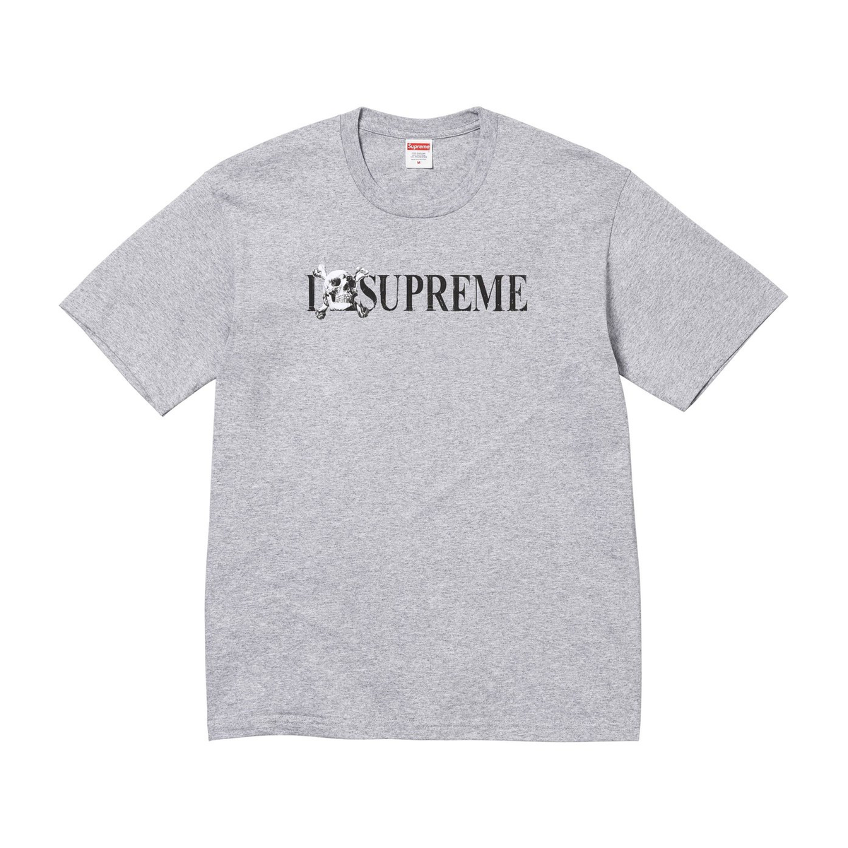Supreme Skull Tee Heather Grey