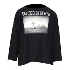 Vultures Long Tee Black