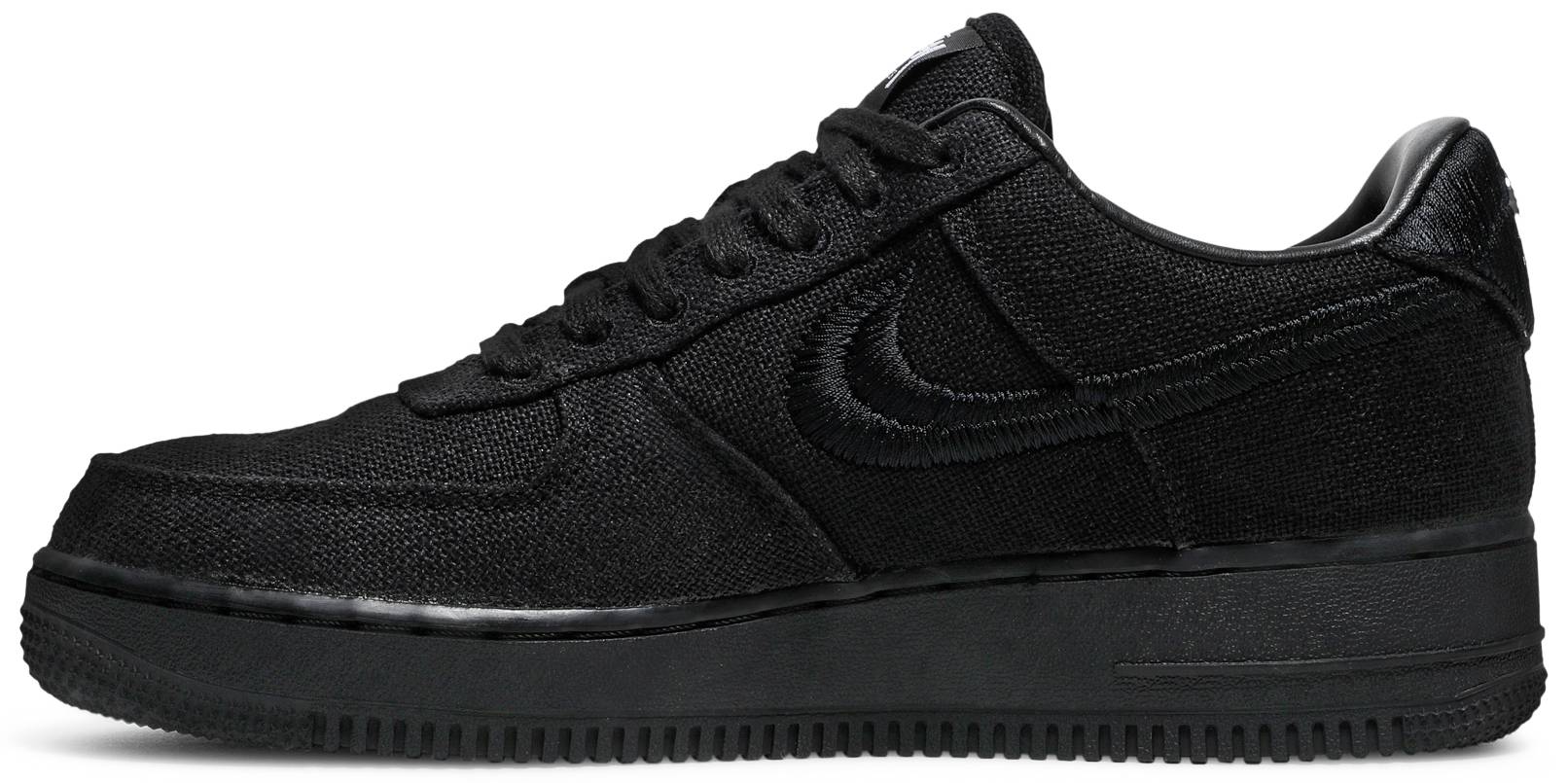 air force 1 x stüssy triple black