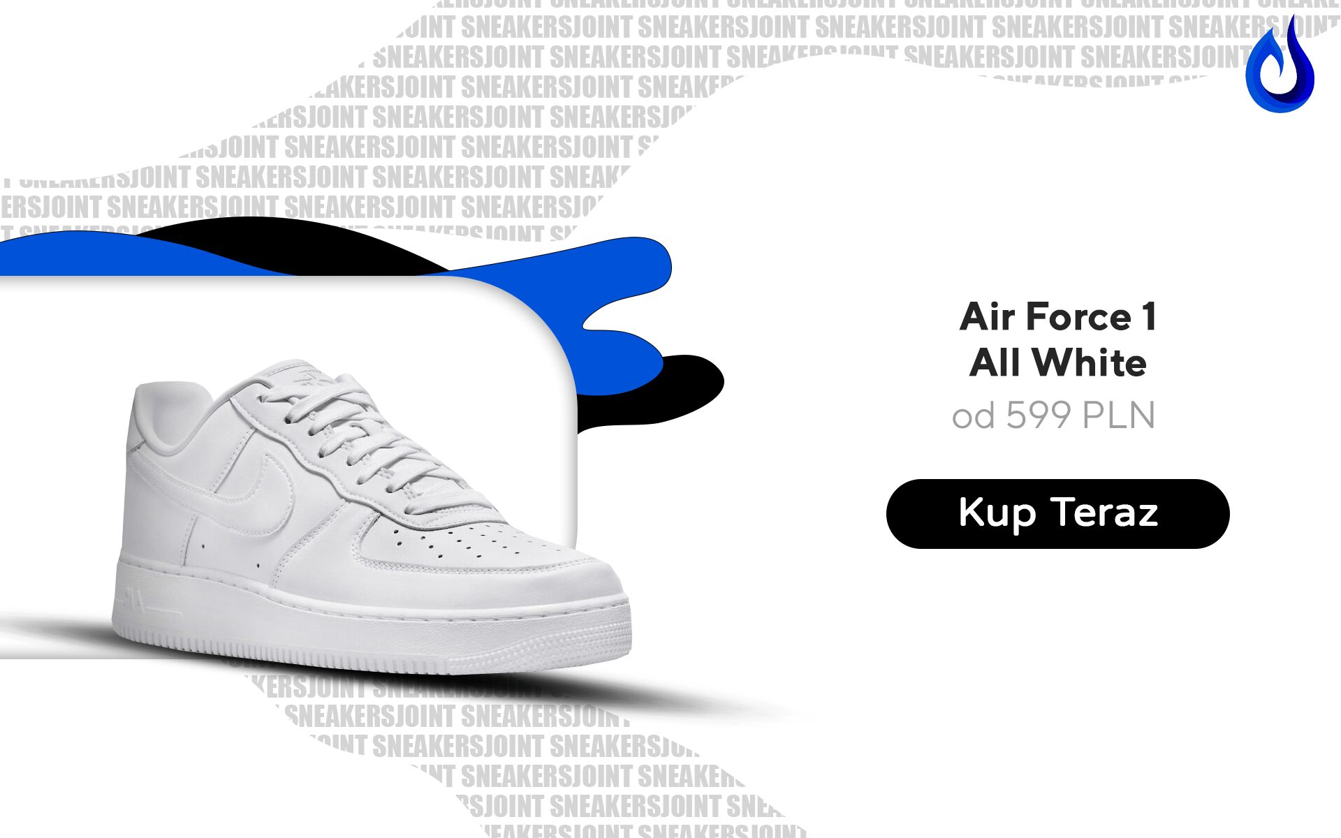 Air Force 1 White - 7 Propozycji sneakersów na wiosnę