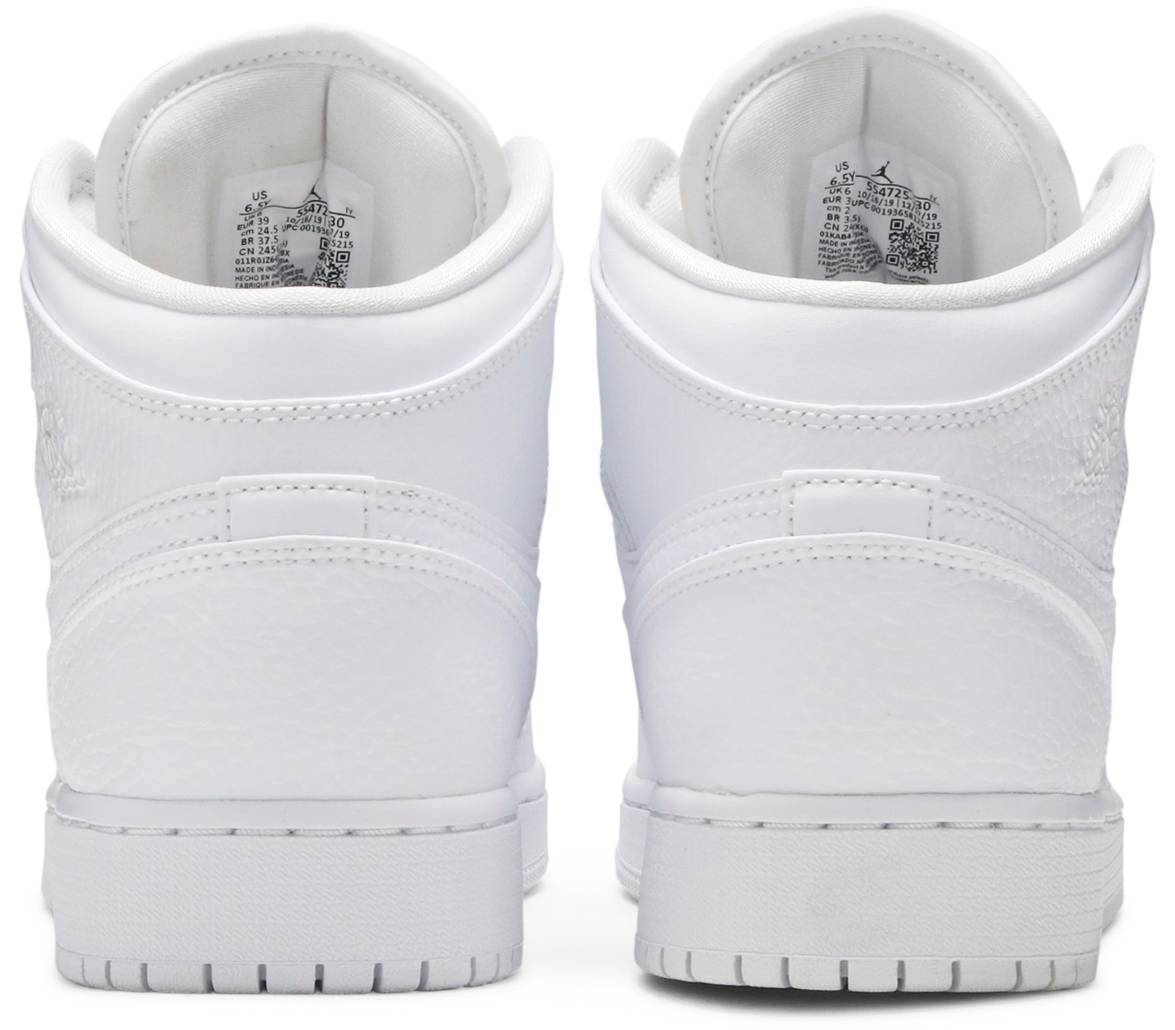 Air Jordan 1 Mid Triple White – Sneakers Joint