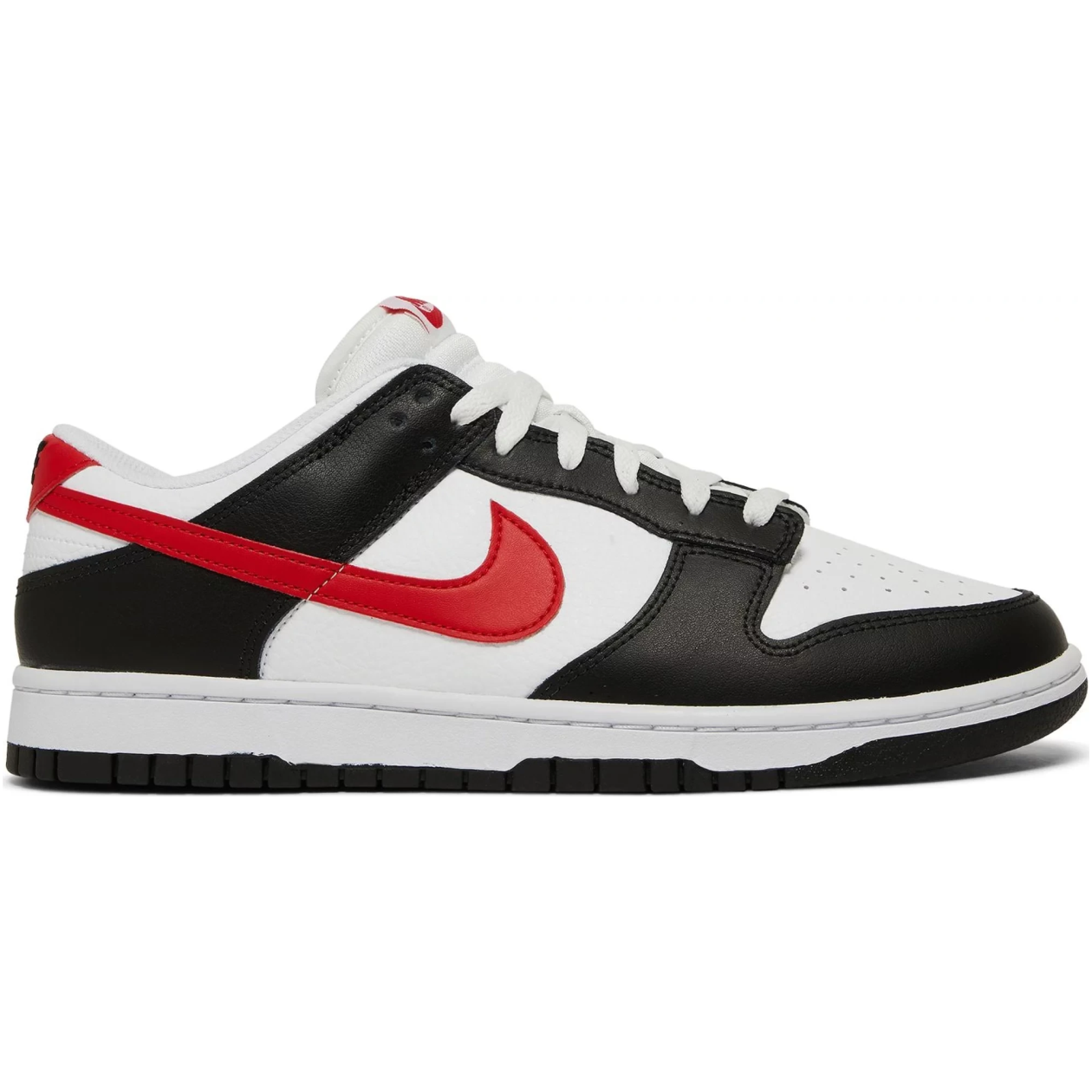 Dunk Low Black White Red