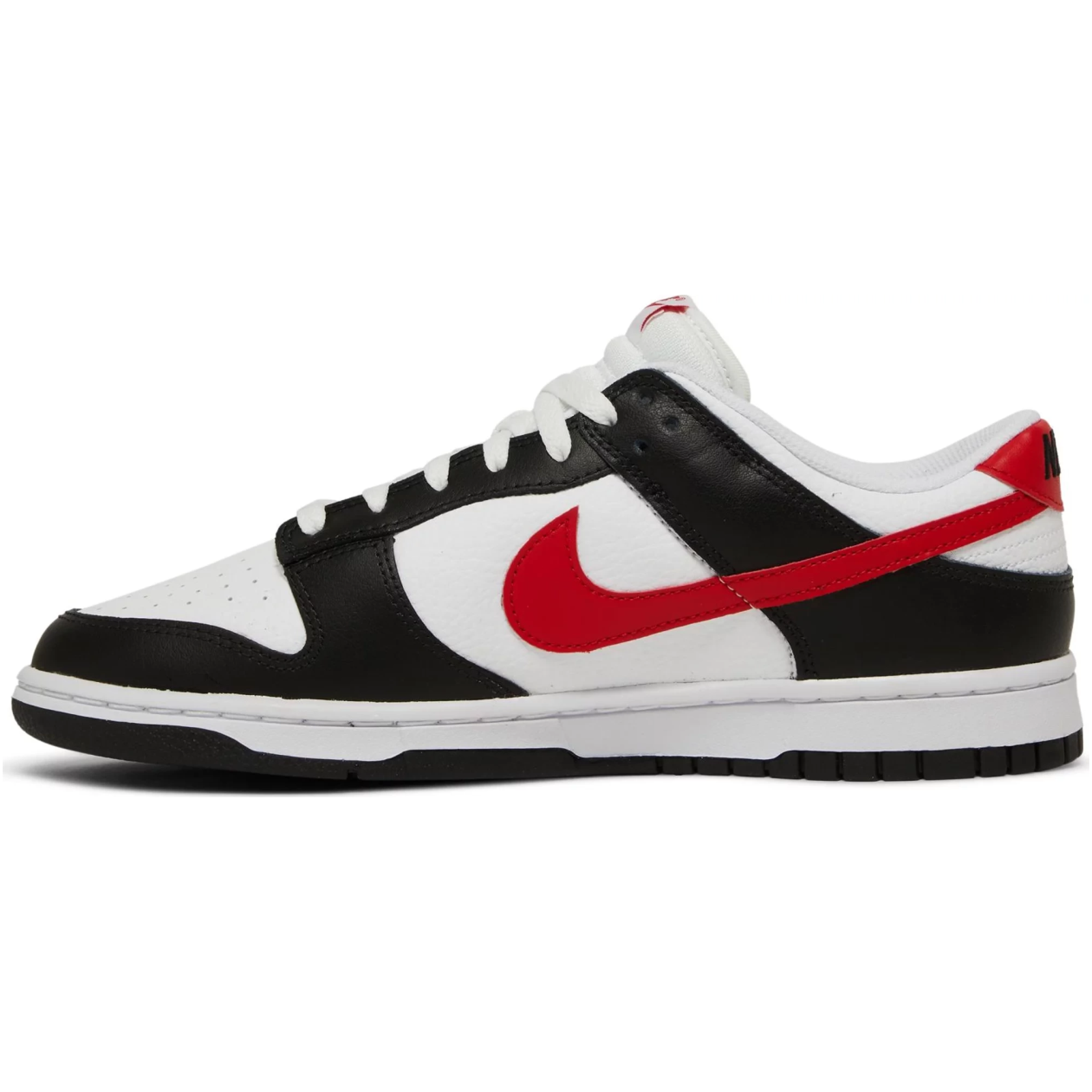 Dunk Low Black White Red