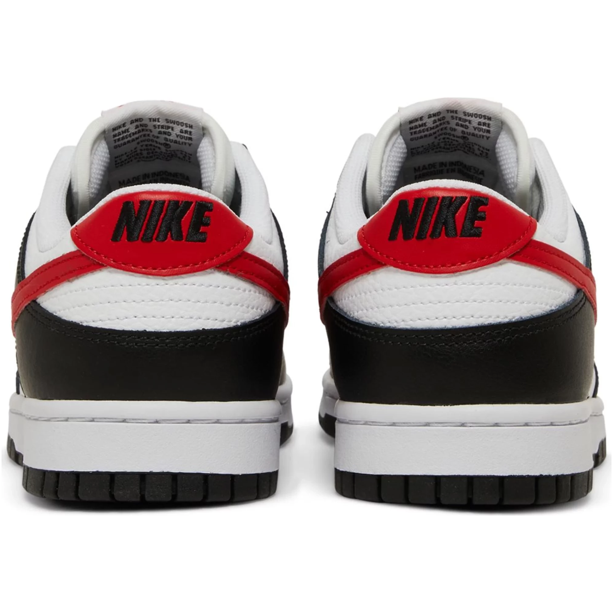 Dunk Low Black White Red