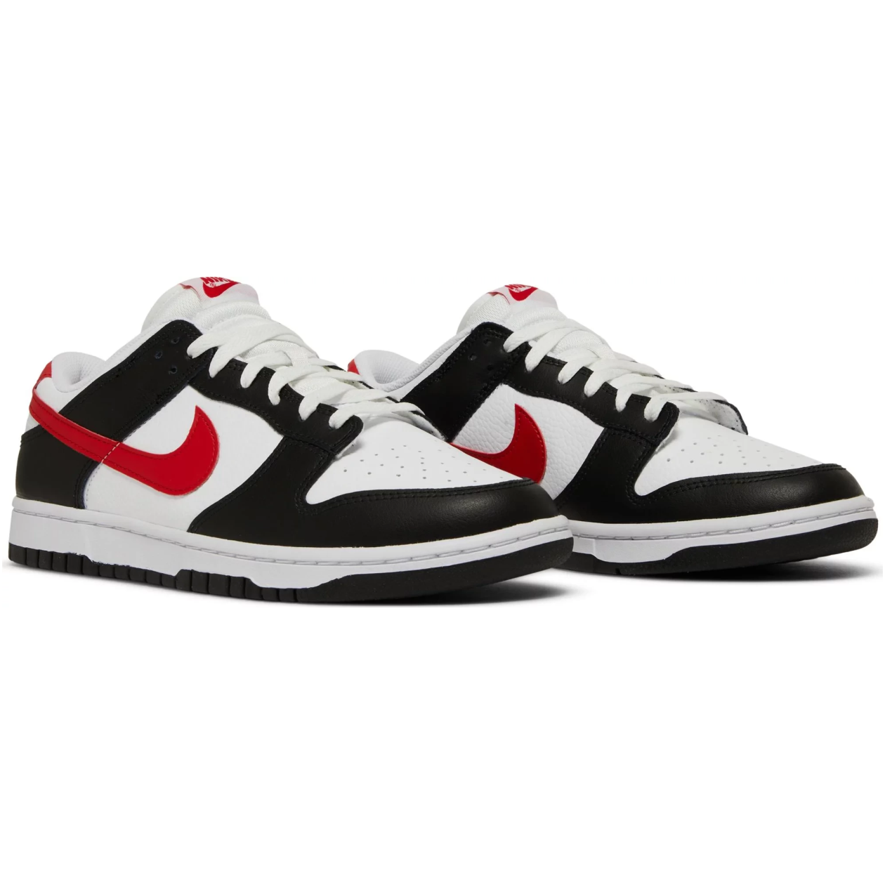 Dunk Low Black White Red