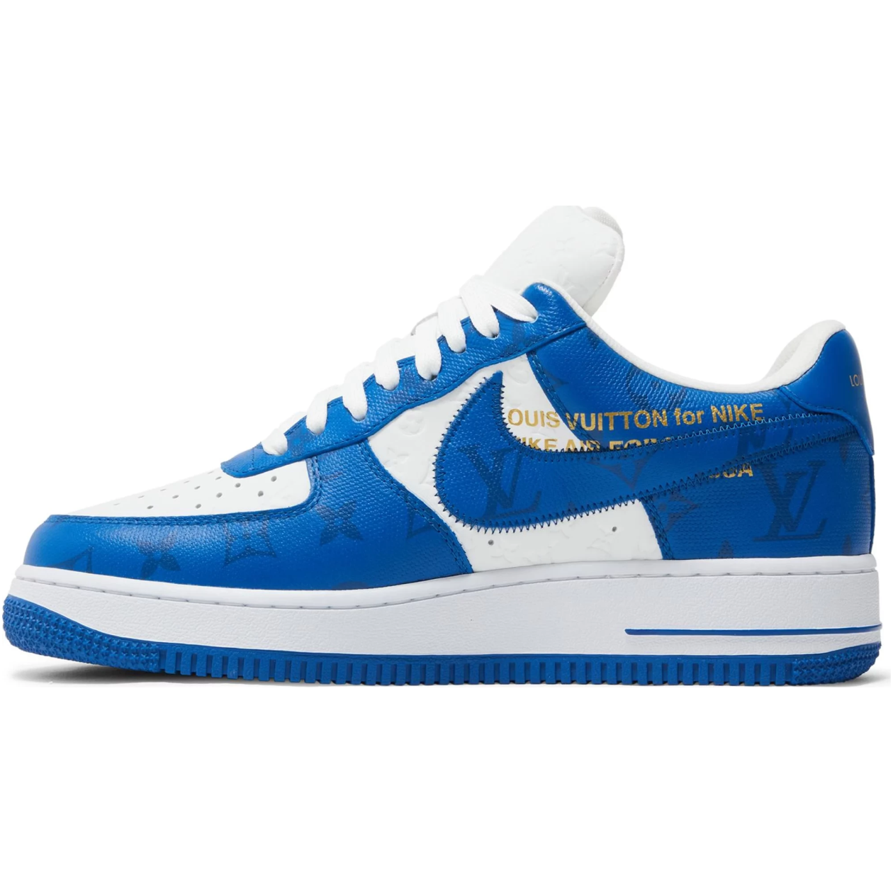 Louis Vuitton x Air Force 1 Low White Team Royal – Sneakers Joint
