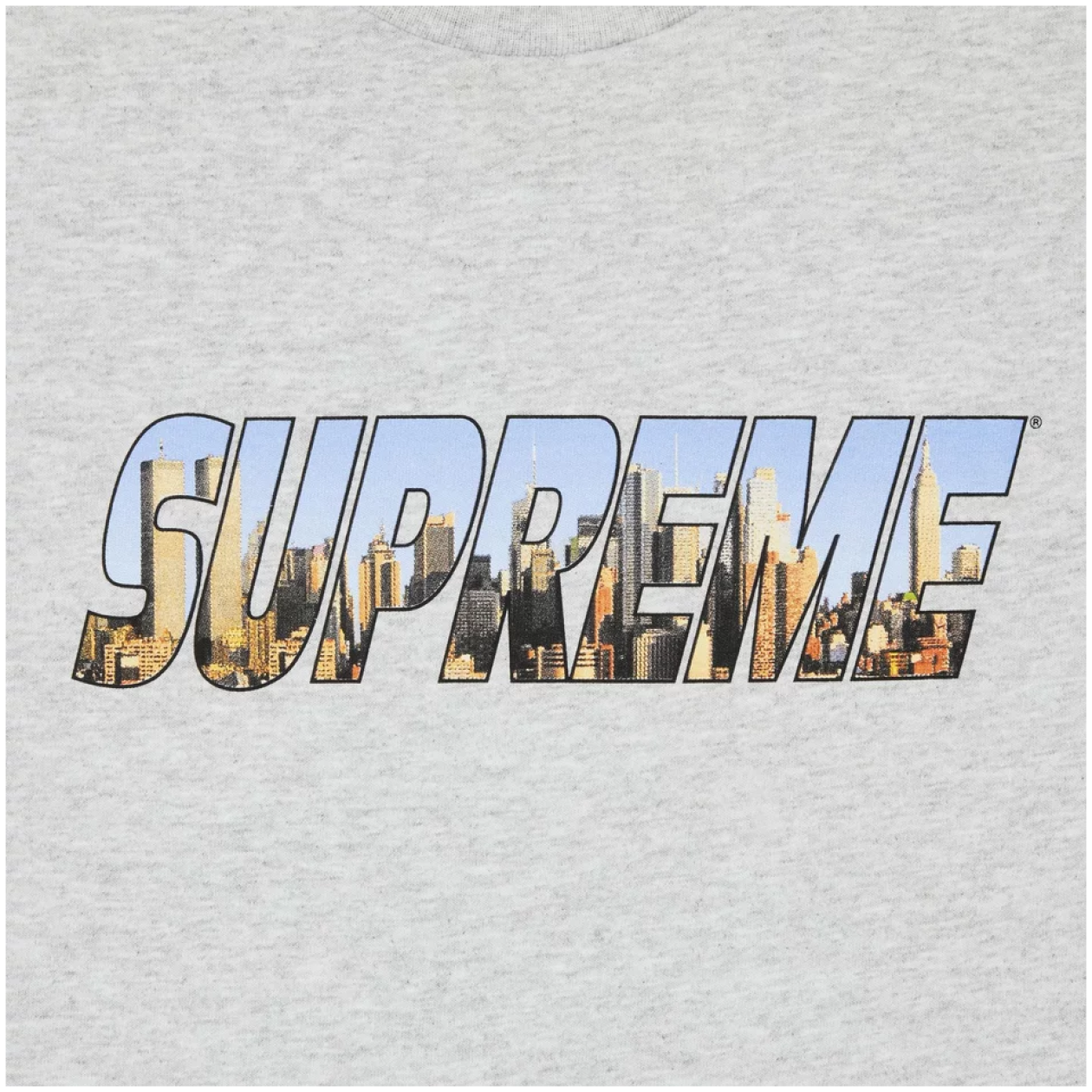 Supreme Gotham Tee Ash Grey – Sneakers Joint