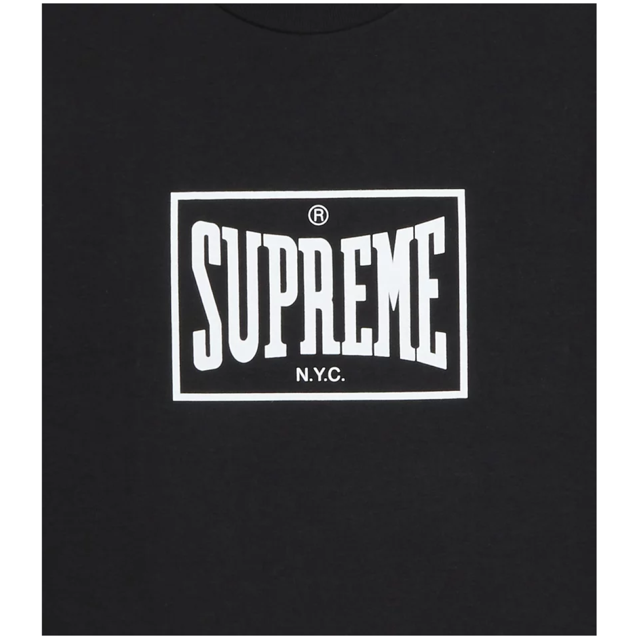 Supreme Warm Up Tee Black – Sneakers Joint