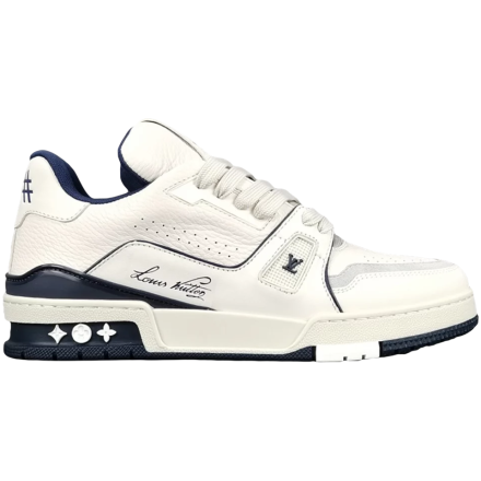 Louis Vuitton Blue Air Jordan 11 Shoes Hot 2022 LV Sneakers Gifts Unisex
