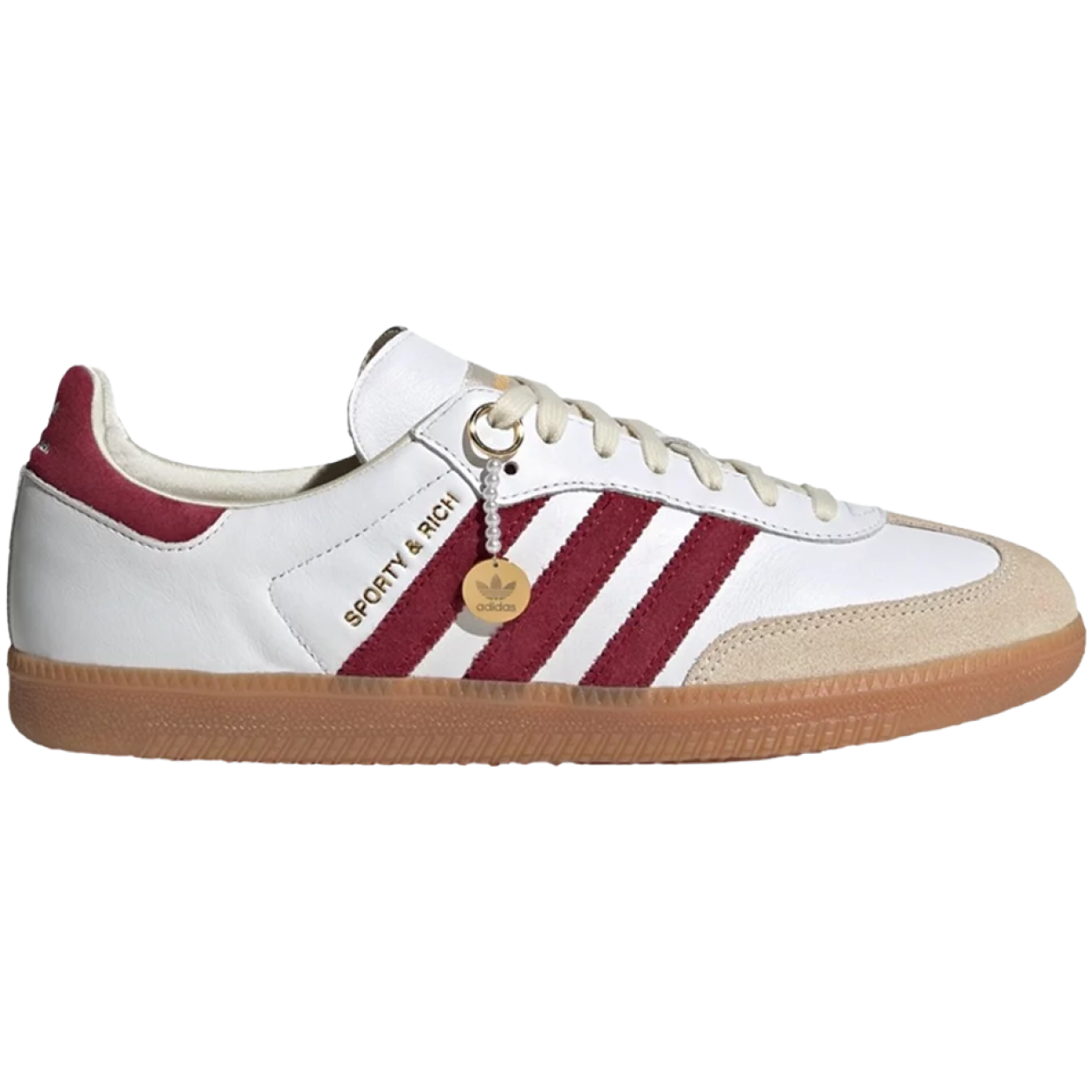 Sporty & Rich x Samba OG White Core Burgundy