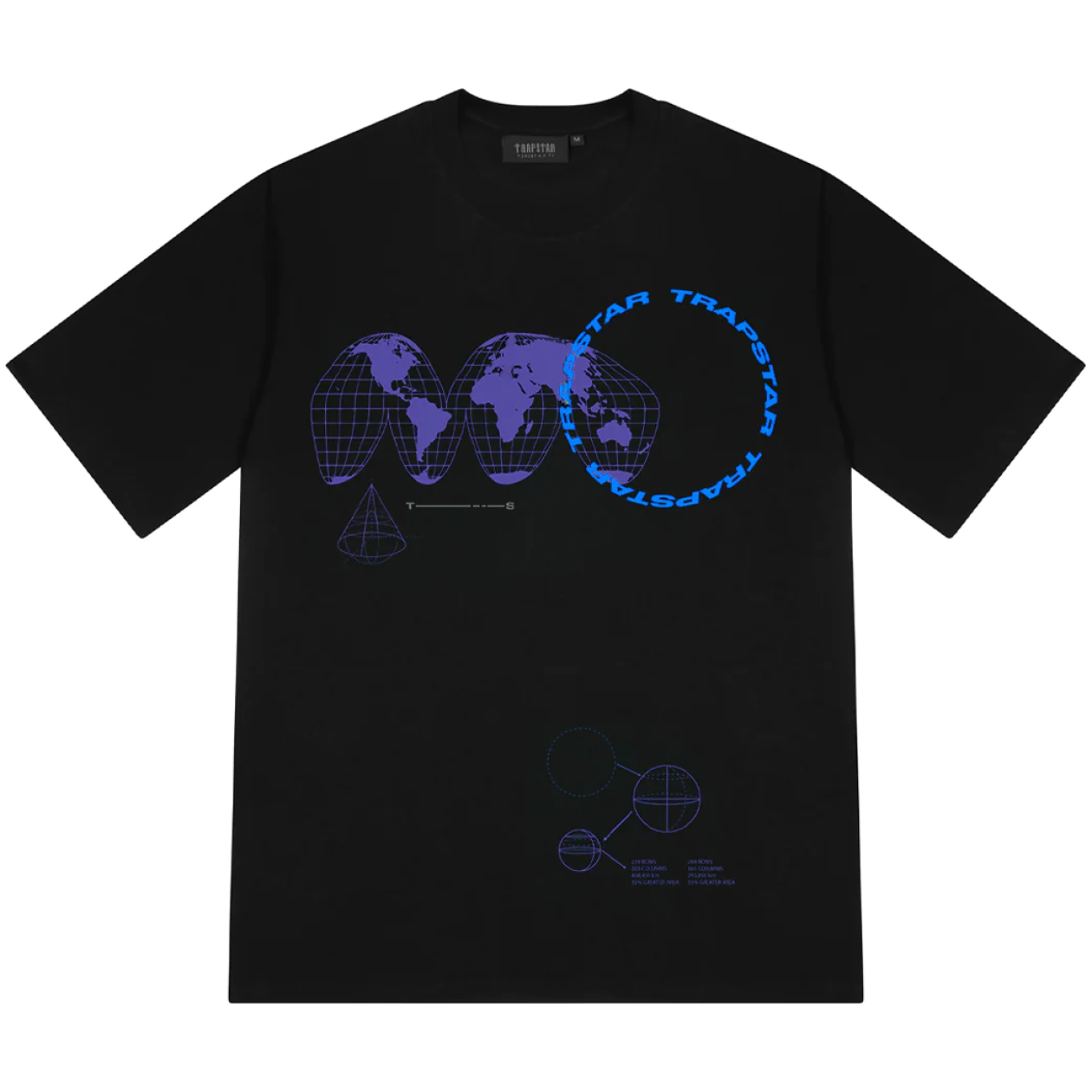 Trapstar Global Takeover Tee - Black/Blue