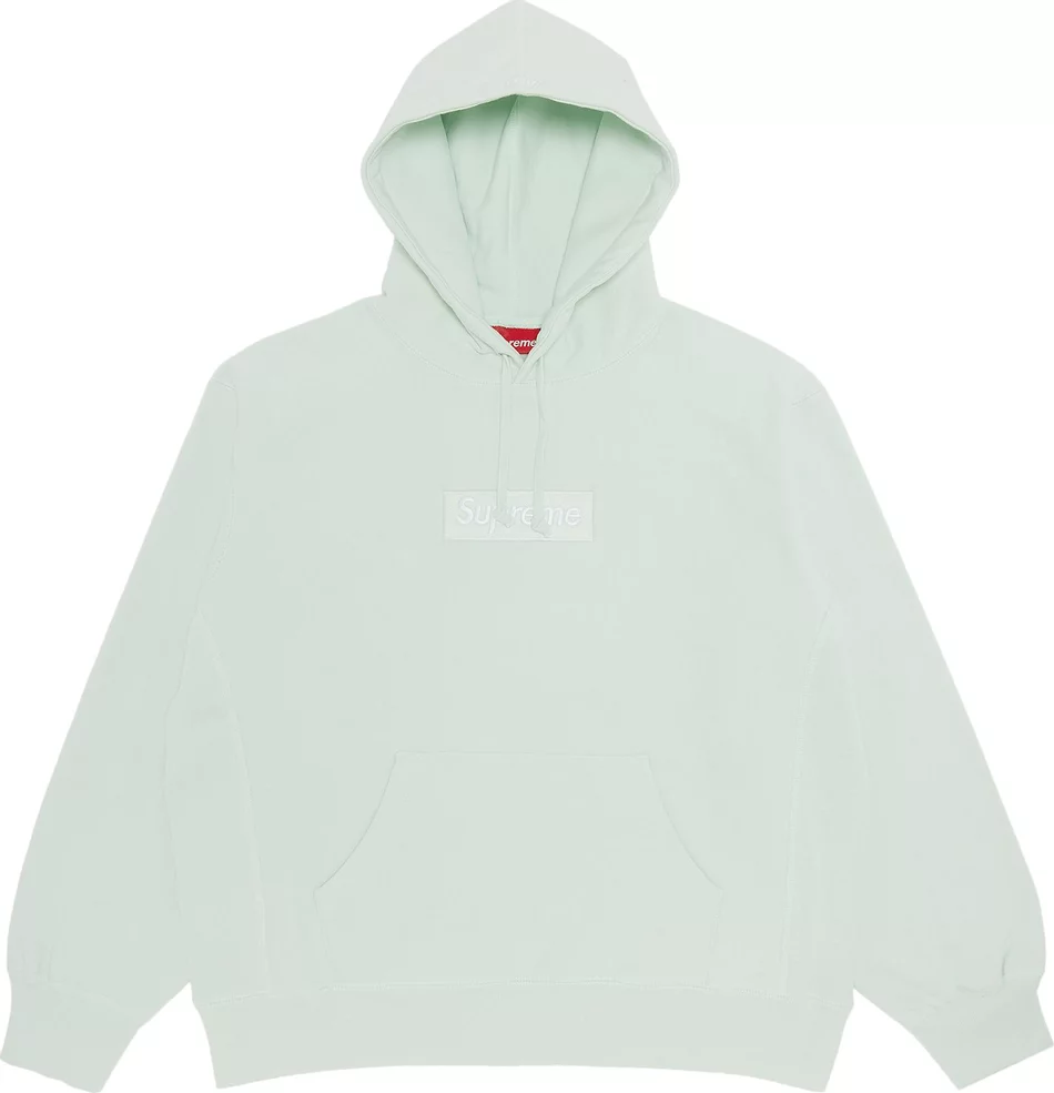 Supreme Box Logo Hooded Sweatshirt Light Green – Sneakers Joint