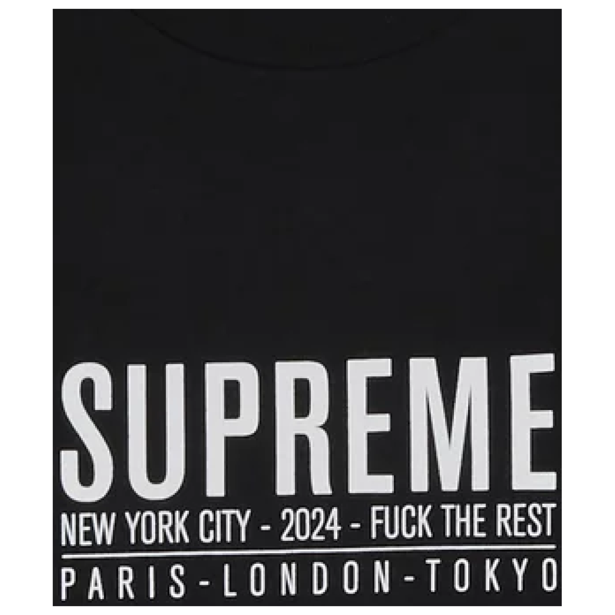 Supreme Paris Tee Black