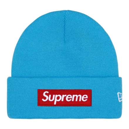 Supreme New Era Box Logo Beanie Blue (FW25)