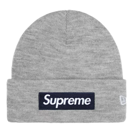 Supreme New Era Box Logo Beanie Grey (FW25)