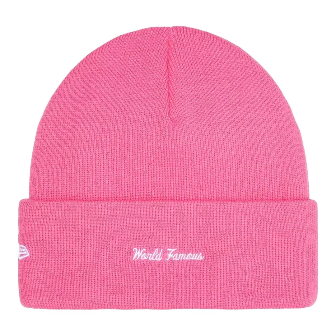 Supreme New Era Box Logo Beanie Magenta (FW25) 1