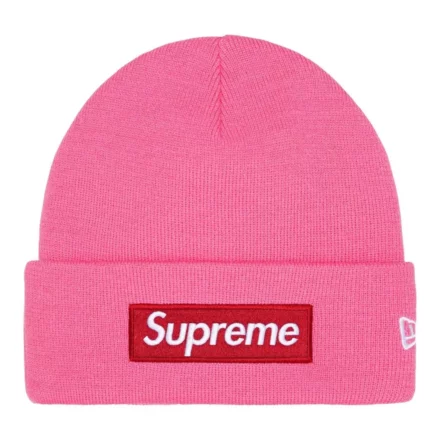 Supreme New Era Box Logo Beanie Magenta (FW25)