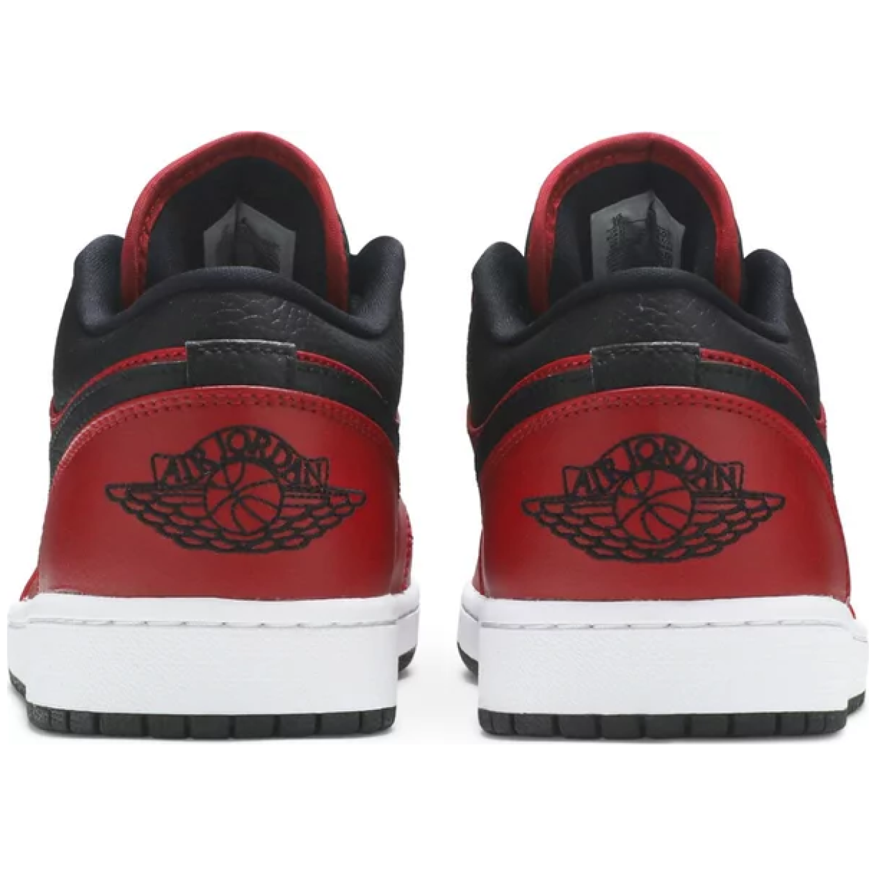 Air Jordan 1 Low Reverse Bred Pebbled Swoosh