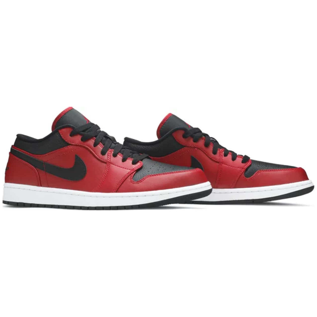 Air Jordan 1 Low Reverse Bred Pebbled Swoosh