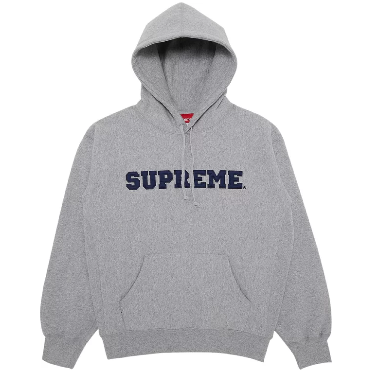 Supreme Collegiate Hooded Sweatshirt Heather Grey