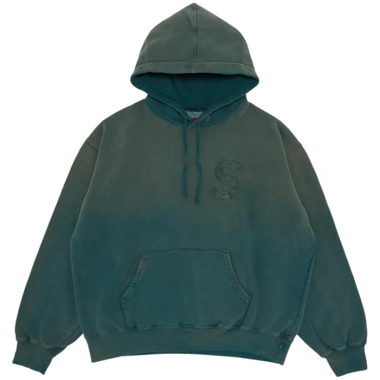 Supreme Overdyed S Logo Hooded Sweatshirt Teal