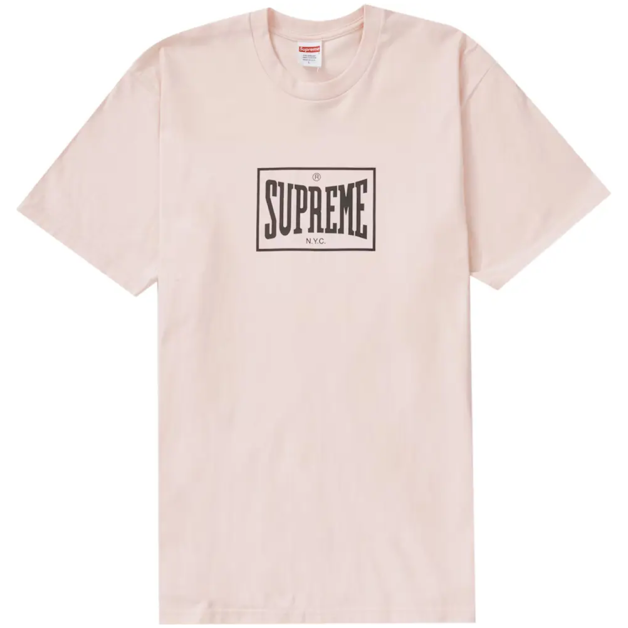 Supreme Warm Up Tee Pale Pink