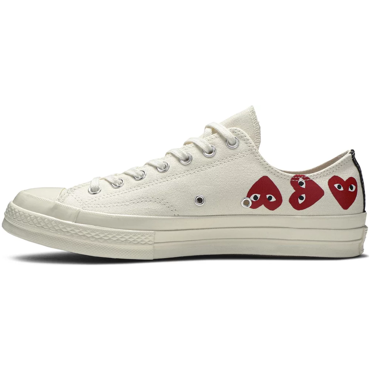 Converse Chuck Taylor All-Star 70 Ox Comme des Garçons Spiel Multi-Herz Weiß