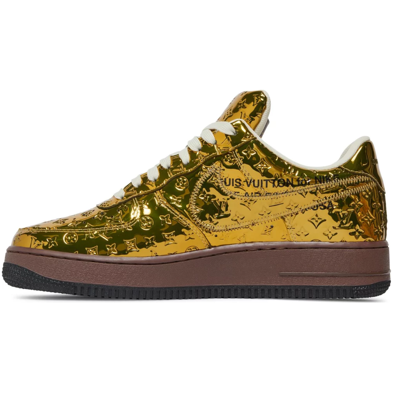 Nike Air Force 1 Low x Louis Vuitton Metallic Gold