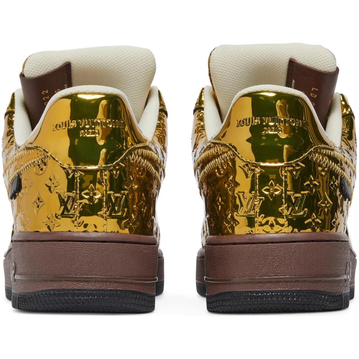 Nike Air Force 1 Low x Louis Vuitton Metallic Gold