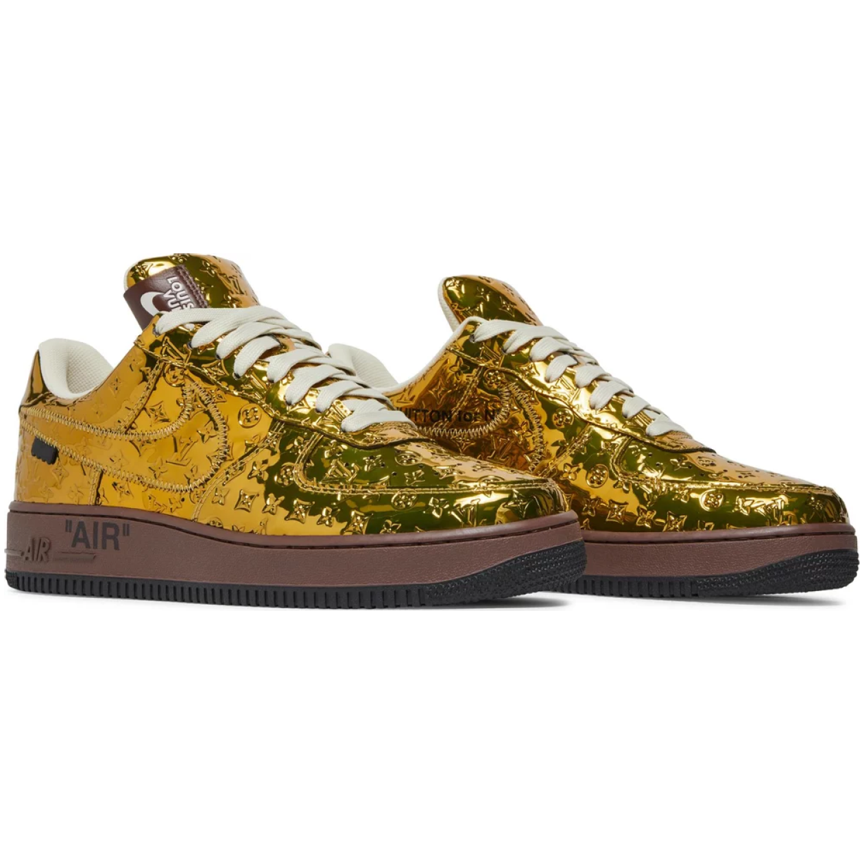 Nike Air Force 1 Low x Louis Vuitton Metallic Gold