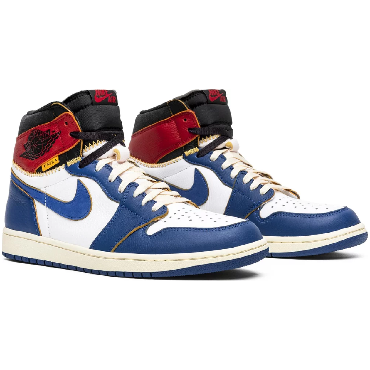 Air Jordan 1 Retro High Union Los Angeles Blau Zehe