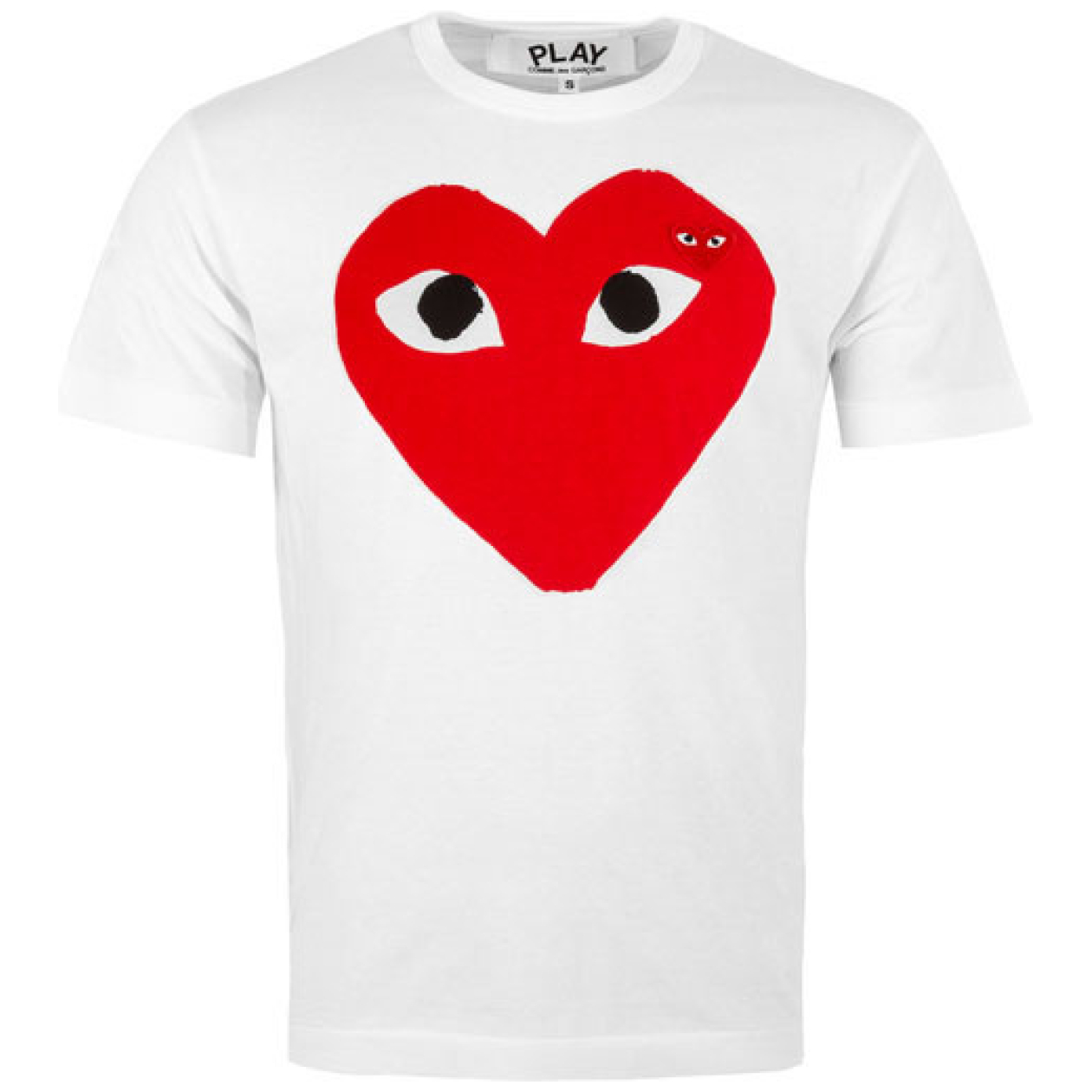 CDG Big Heart Tee Weiß