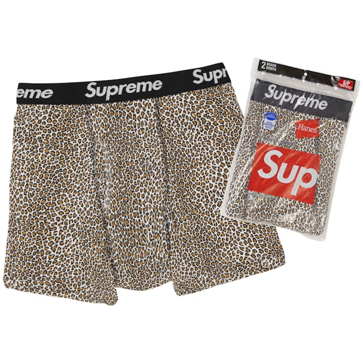 Supreme Hanes Boxer Leopard